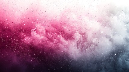 Wall Mural - a grey and pink to white spray texture color gradient, shining with bright light and a rough abstrac
