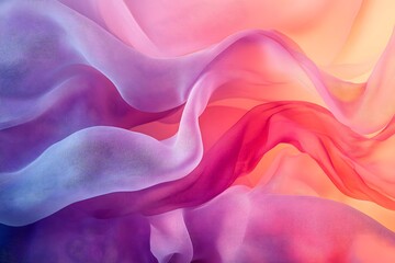 Fototapete - A dynamic composition with transparent shapes and vibrant gradients evokes movement and energy, creating a modern feel. Ideal for backgrounds in graphic design or digital media conveying innovation.