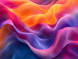 Fototapete - A dynamic composition with transparent shapes and vibrant gradients evokes movement and energy, creating a modern feel. Ideal for backgrounds in graphic design or digital media conveying innovation.