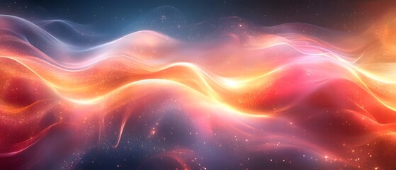 Fototapete - A dynamic composition with transparent shapes and vibrant gradients evokes movement and energy, creating a modern feel. Ideal for backgrounds in graphic design or digital media conveying innovation.