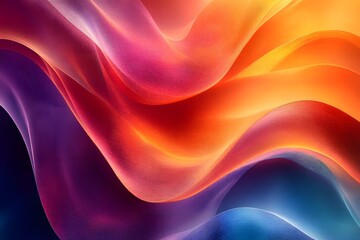 Fototapete - A dynamic composition with transparent shapes and vibrant gradients evokes movement and energy, creating a modern feel. Ideal for backgrounds in graphic design or digital media conveying innovation.