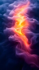 Fototapete - A dynamic composition with transparent shapes and vibrant gradients evokes movement and energy, creating a modern feel. Ideal for backgrounds in graphic design or digital media conveying innovation.