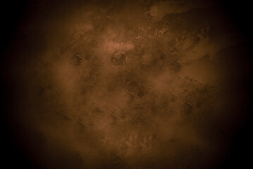 Aufkleber - Old wall texture cement dark black brown background abstract grey color design are light with white gradient background.