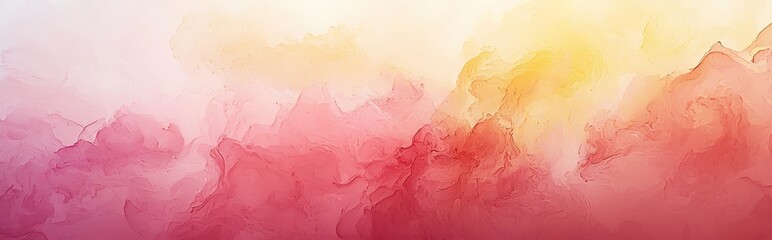 Wall Mural - a light carmine pink and pale yellow background with a grainy gradient texture, ideal for abstract s