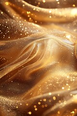 Wall Mural - a luxurious abstract background with a gold grainy texture, perfect for adding a touch of glamour an