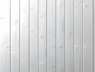 Wall Mural - White wood plank wall texture background (1)