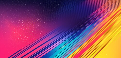 Wall Mural - a multicolored gradient with noise and bright yellow highlights, adding a playful and vibrant touch 