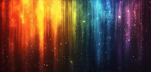 Wall Mural - a multicolored gradient with noise and bright yellow highlights, adding a playful and vibrant touch 