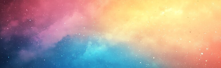 Wall Mural - a pastel gradient background featuring a delicate mix of grainy blue, yellow, and pink, ideal for li