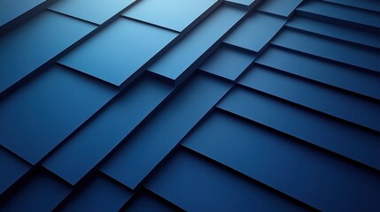 Poster - Abstract blue layered texture with geometric patterns