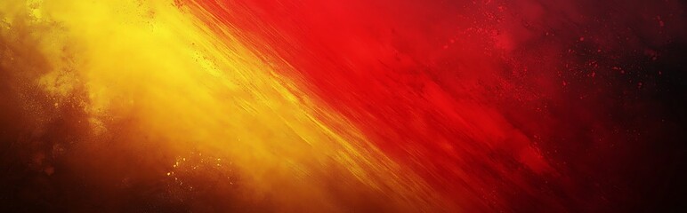 Wall Mural - a red and yellow color background with a smooth gradient and grain effect, ideal for creating warm a