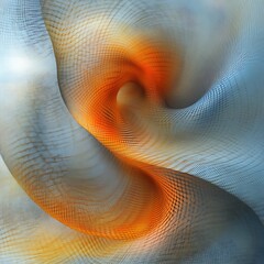 Poster - Abstract swirling fabric texture, digital art, background design