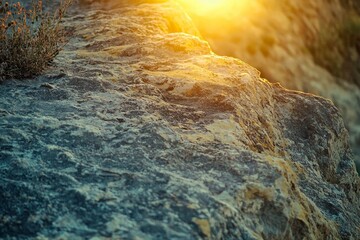 Wall Mural - Sunset on cliffs.