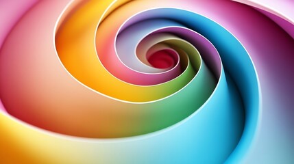 Poster - Swirling Colors Create a Vibrant Spiral Pattern With Gradient Hues in a Dynamic Display of Motion and Depth