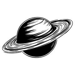 Wall Mural - saturn illustration astronomy space vector