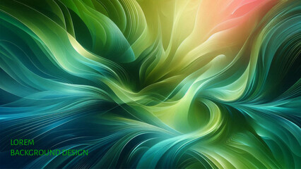 Poster - abstract colorful  gradient background with lines