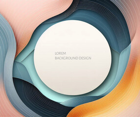 Poster - Colourful abstract background with space for text