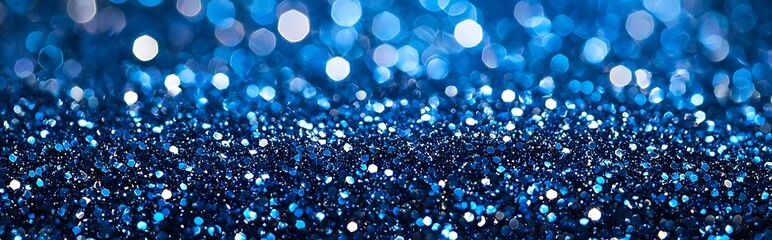 Wall Mural - a sparkling blue grainy background that resembles foiled glitter, perfect for creating a captivating