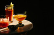 © Helen Rushbrook/Stocksy - Colourful drinks in natural light with copyspace