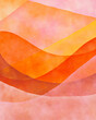 © ALICIA BOCK/Stocksy - Abstract Watercolor WIth Layers Of Pink And Orange