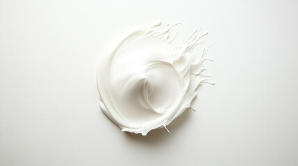 Leinwandbilder - A clean white background with a soft shadow and ample space for text in the center.