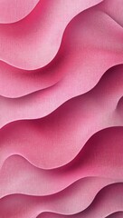 Poster - Pink wavy fabric texture, studio backdrop