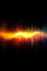 Wall Mural - an abstract glowing color wave backdrop with a noise texture, presenting a grainy gradient ideal for