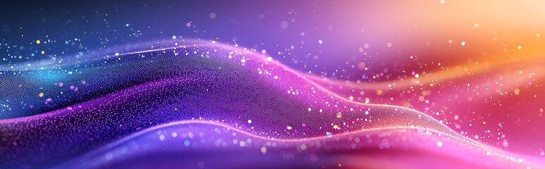 Wall Mural - an abstract pastel purple holographic blurred grainy gradient banner background, featuring a colorfu