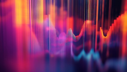 Poster - Techno Abstract Sonic Rhythm Spectral Frequency