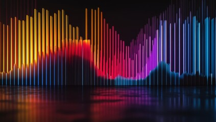 Poster - Techno Abstract Sonic Rhythm Spectral Frequency