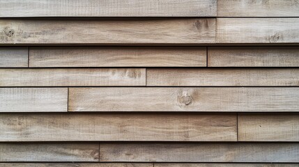 Poster - Beautiful and textured wall background created by natural wood planks