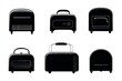 © Montaha Hossain - Vintage Kitchen Appliances Silhouettes - Retro Style Design