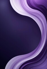 Poster - Abstract Purple and White Swirling Waves Design