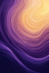 Poster - Abstract Swirling Purple and Gold Hues Artwork