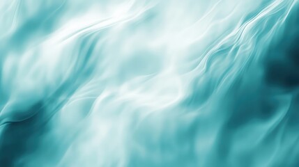 Poster - Ethereal Waves of Aqua Tones, Soft Light Reflections and Smooth Textures in a Dreamy Abstract Background for Creative Projects and Design Needs