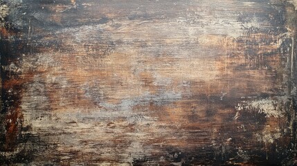 Poster - Vintage distressed surface with natural grain and weathered rustic texture