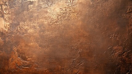 Poster - Warm-toned copper metal with subtle grainy imperfections and textured metallic finish