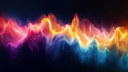Wall Mural - experience a visual heat map through a grainy abstract gradient background, displaying a spectrum of