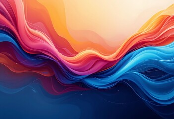 Poster - Abstract Colorful Waves Flowing Design