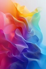 Wall Mural - experience the fluidity of an abstract gradient fluid blur background, where grainy textures meet co