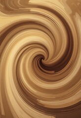 Poster - Abstract Swirling Brown and Beige Hues