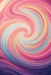 Poster - Abstract Swirling Pastel Colors Artistic Design