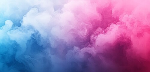 Wall Mural - Explore the serene beauty of a pink, magenta, blue, and purple abstract color gradient background. The grainy texture effect enhances web banners, headers, and poster designs with a touch of elegance.