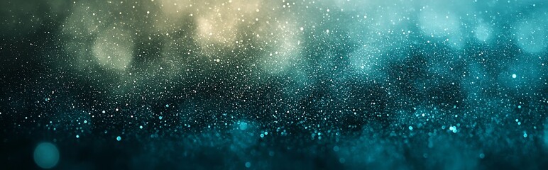 Wall Mural - illuminate your design with a teal green-blue grainy color gradient background. the glowing noise te