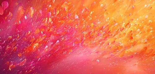 Wall Mural - immerse yourself in a vibrant color gradient background, where abstract orange grain gradation meets