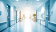 © Saravuth - Blurred corridor in hospital clinic with bright background light tranquil healing environment