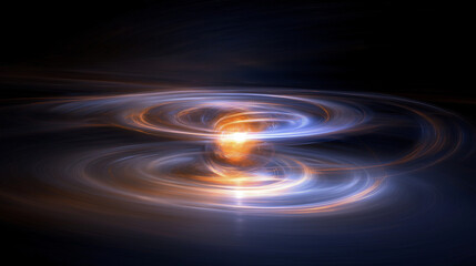 Wall Mural - cosmic vortex: a mesmerizing abstract image of a swirling vortex of light and energy, evoking feelin