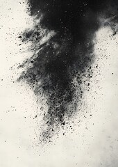 Wall Mural - observe abstract dust particles and grain textures on a white background, where dirt overlays and sc