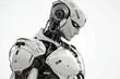 © Umnat - Conceptual image of a white robot pondering ideas.
