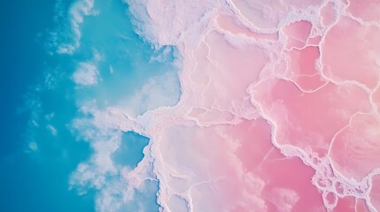Poster - Colorful abstract background, vibrant swirls of pink and blue hues, ideal for modern design projects or digital art themes.